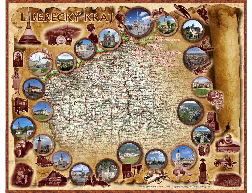Mapa Liberecký kraj
